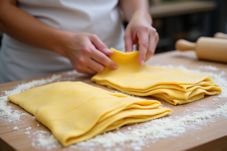 Pastry workshop teaching croissant lamination