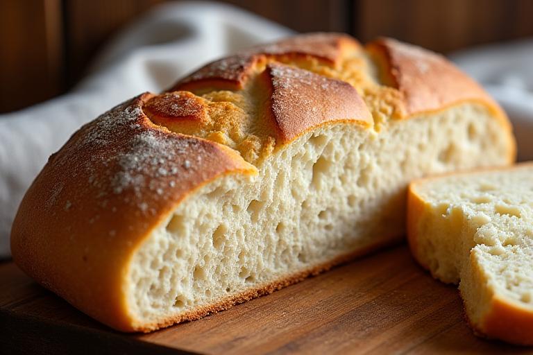 Fresh artisan sourdough bread