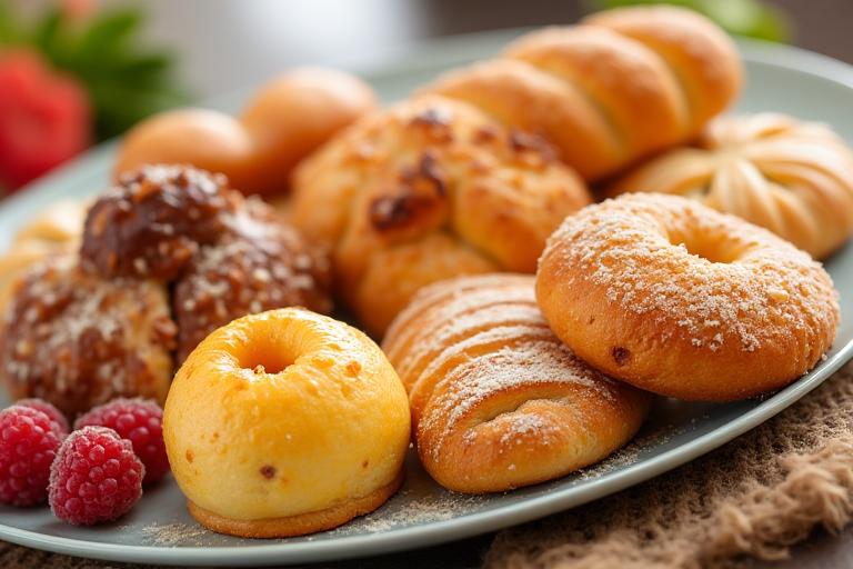 Delicious vegan and gluten-free pastries and breads